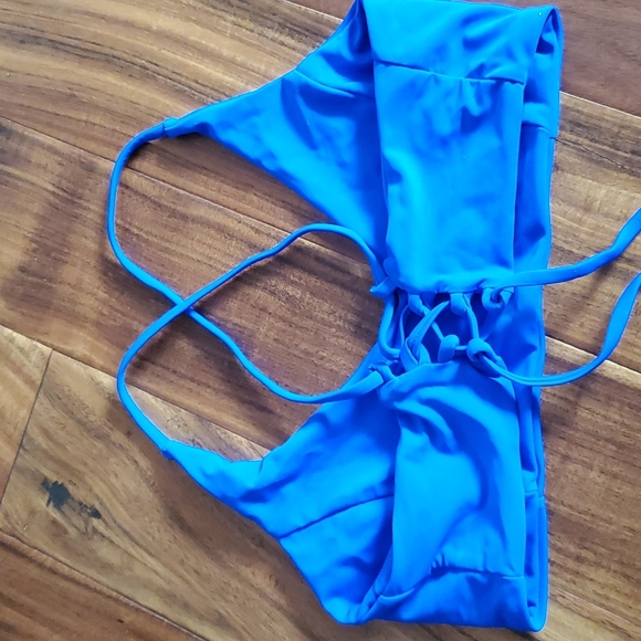 Royal Blue bikini top size L - Picture 2 of 5